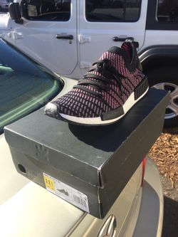 adidas NMD STLT Black Grey Solar Pink(Size 11.5)