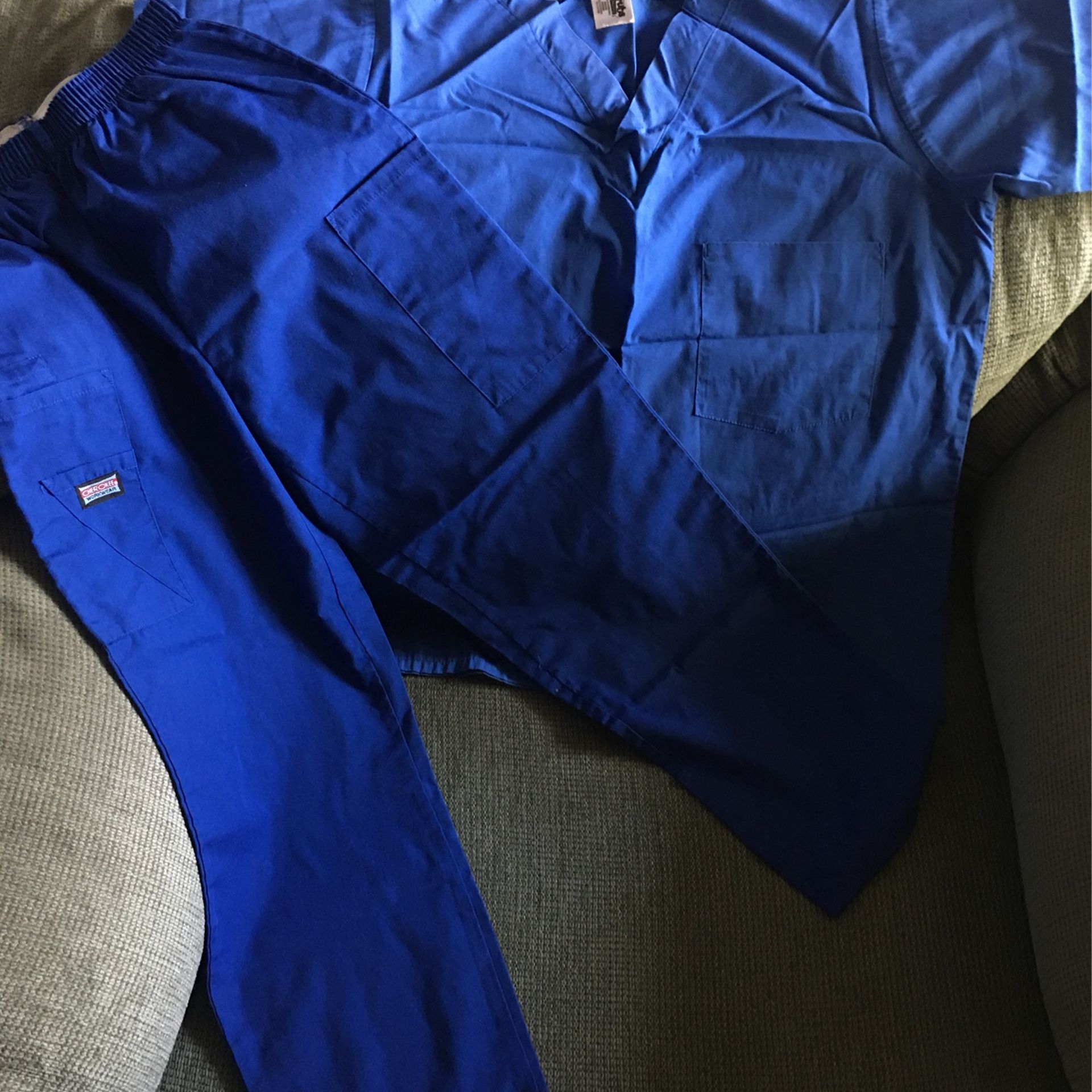 Scrubs Top And Bottoms Blue
