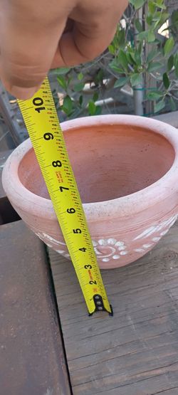 Terracotta pot white wash