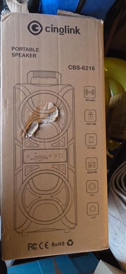 NEW CINGLINK PORTABLE SPEAKER CBS 6216