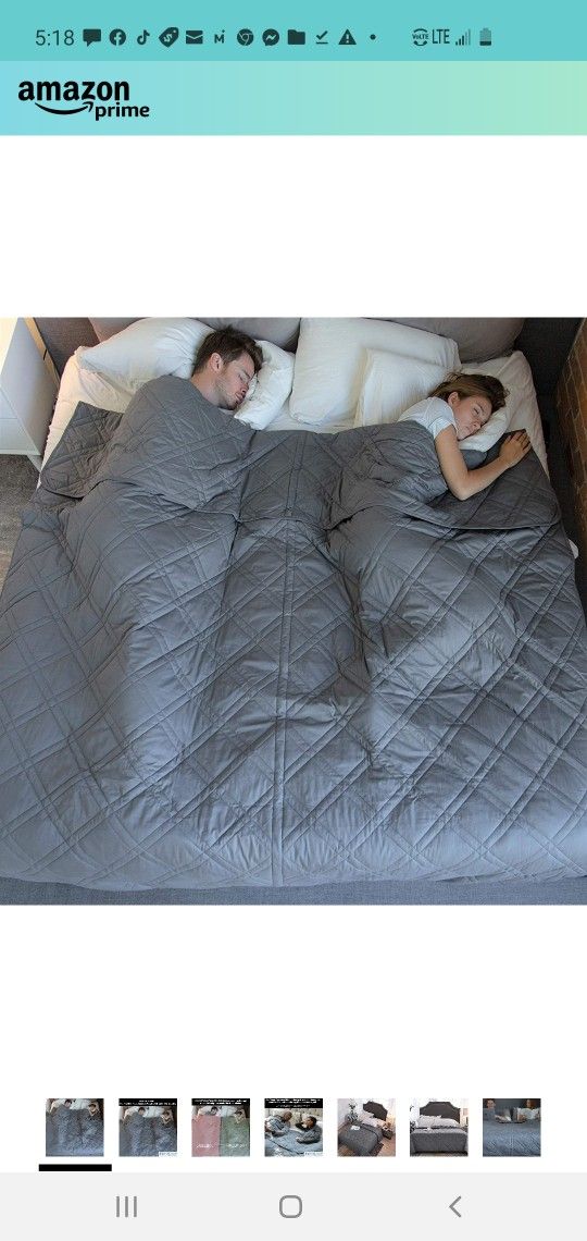 $50 HOME SMART KING SIZE HEAVY WEIGHTED BLANKET