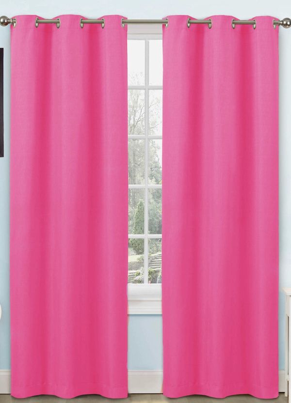 Bright Pink Blackout Curtain Set For Sale In Fort Belvoir Va