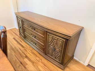 Antique Dresser w/ two matching bedside stands