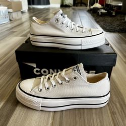 Women's Converse Chuck Taylor All Star Lift Platform Low Top Shoes -Barely Grey - Size 9