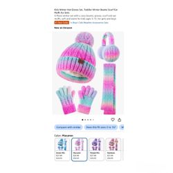 Brand new Kids Winter Hat Gloves Set