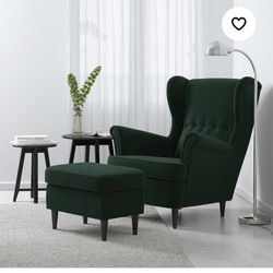 Ikea Dark Green Seats - 2 Sofa Chairs - Like New lo oi