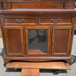 Sophisticated Console with Mirror / China Cabinet / Bedroom dresser