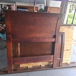 Wooden Frame Comes With Matress