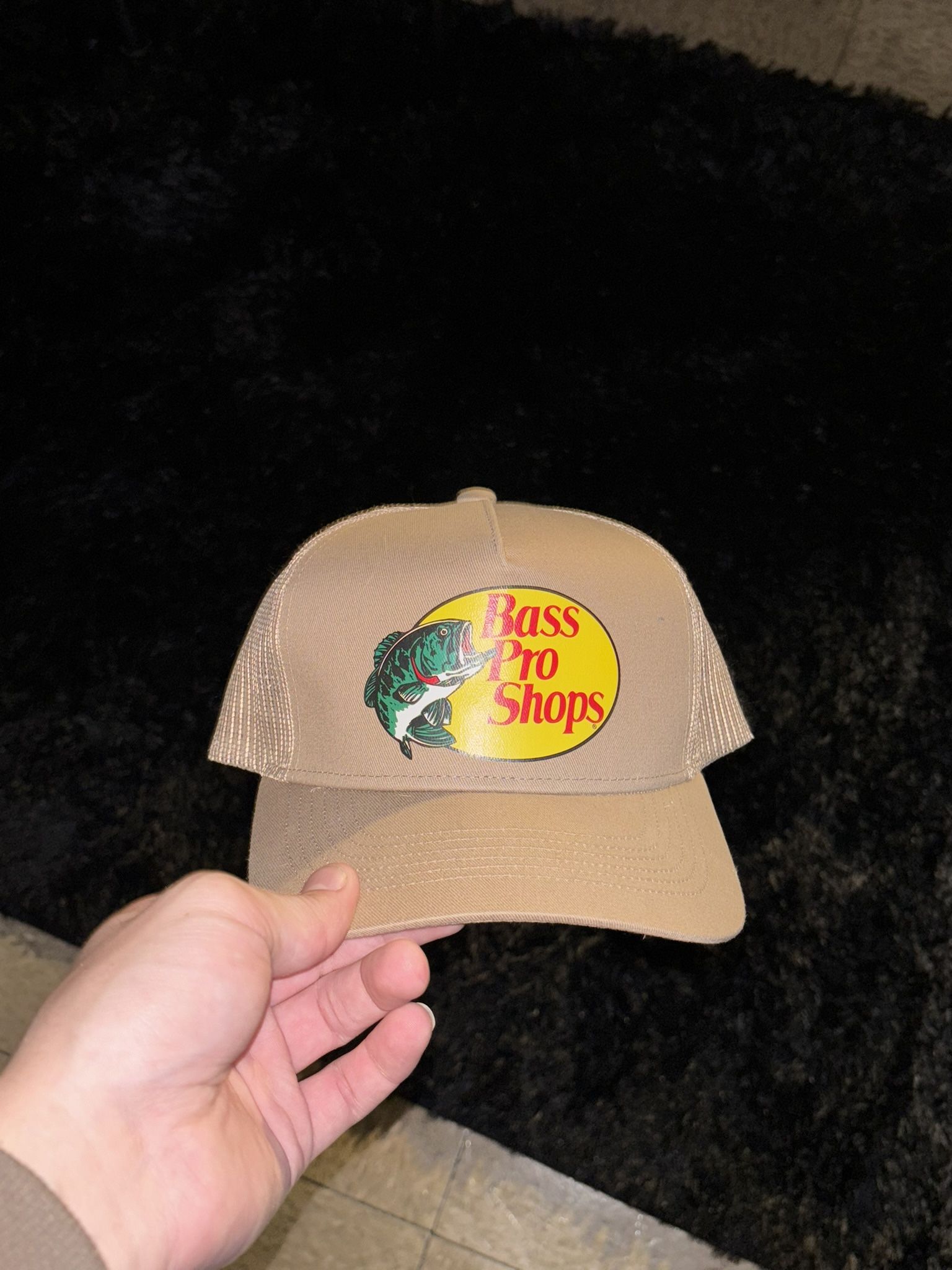 Tan Bass Pro Shop Adjustable Baseball Cap, Brand New Quality