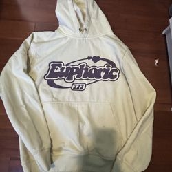 Yellow Euphoric Hoodie Size:M
