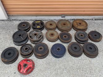 OLYMPIC WEIGHT PLATES!! $1.25 A LB!! PRICE IS SIRM