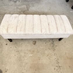 Upholstered Channel Tufted Bench