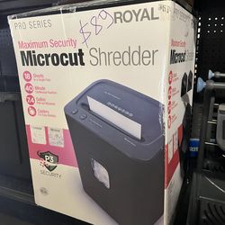 Microcut shredder