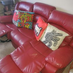 2 StageRed Reclining Couches