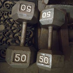 50 lbs dumbells