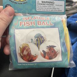 New Inflatable Fish Ball 16”!