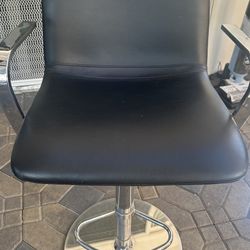 Real Leather Bar Stool 