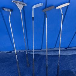 Vintage And Well Known Putters - (2) Ping Originals , (1) HB GRAND SLAM BLADE, Bermuda Triangle And One Alpha Wedge