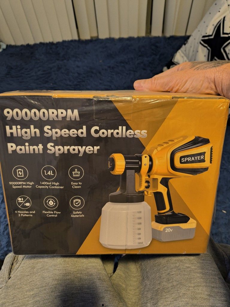 Brand New Cordless Paint Sprayer Takes 20v DeWalt Battery