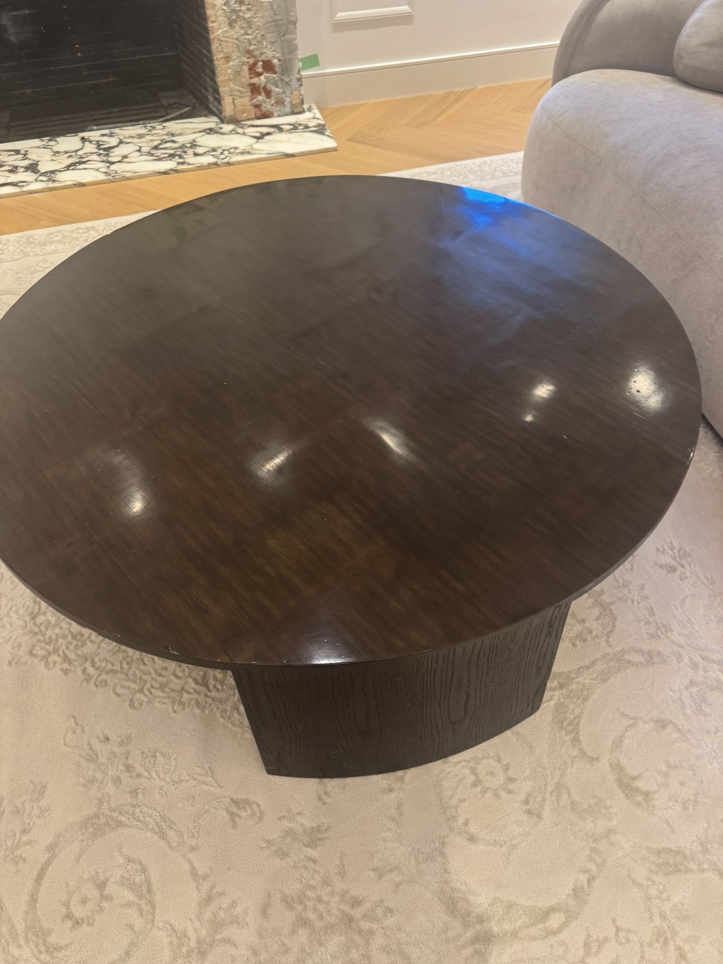 RH wyeth Bamboo Coffee Table In Espresso