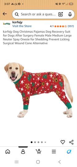 Dog PJs/ recovery suit M/L