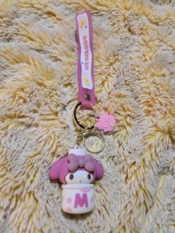 Sanrio Hello Kitty Large Keychain My Melody Pink
