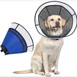Soft Dog Cone Collar for Dogs After Surgery-Large 