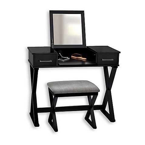 Brand New Linon Home 2-Piece MakeUp Alexis Vanity Set