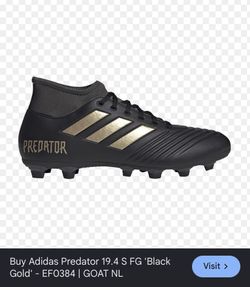 Adidas predator 19.4 S FG ‘black & gold’