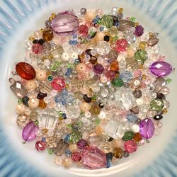 💗 BEAD SOUP! Bundle of all kinds of multicolor faceted beads