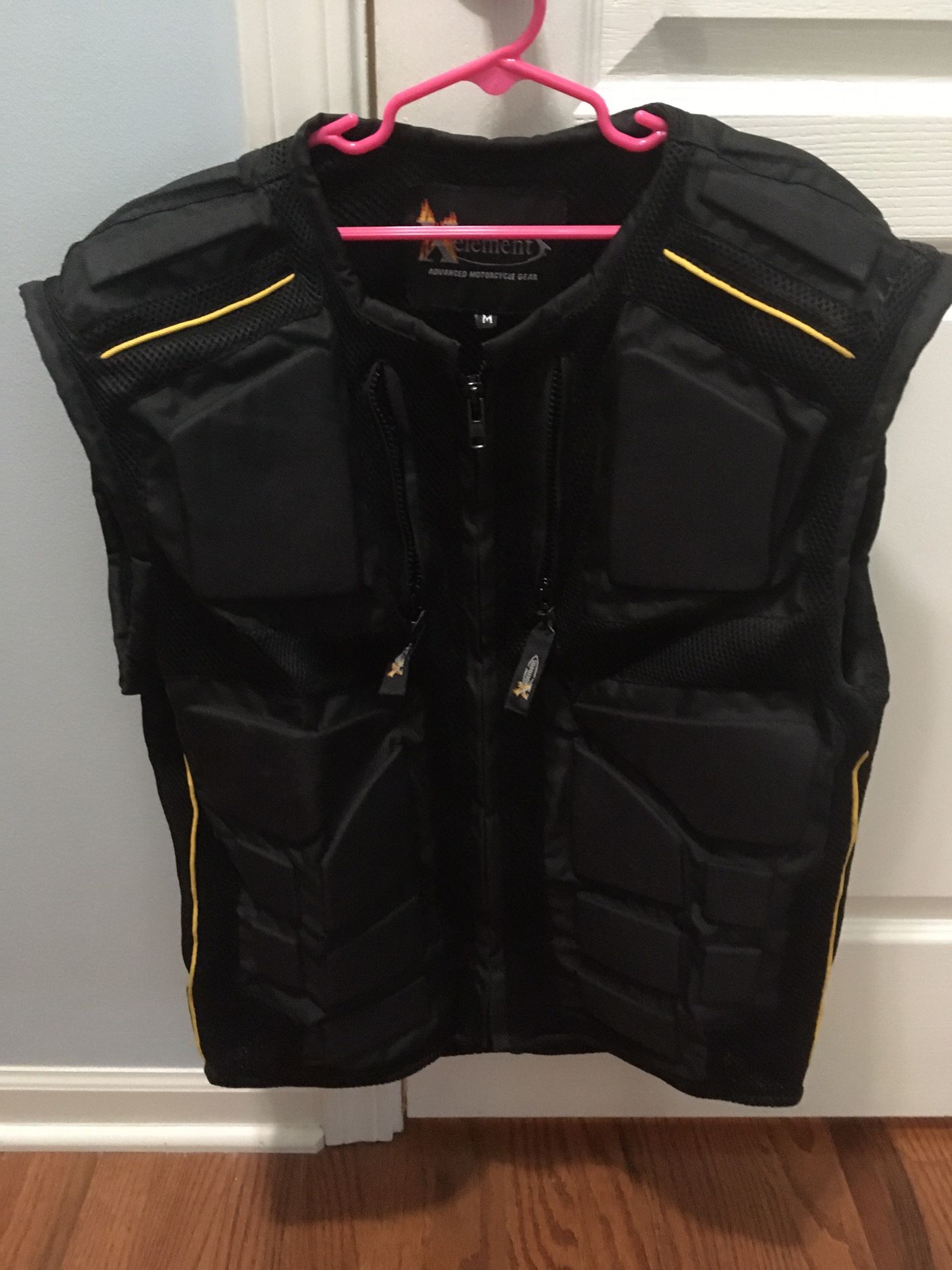 Médium motorcycle riding vest with pads - $45 obo