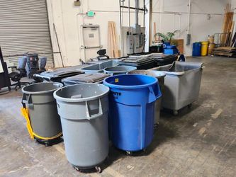 Commercial Rollout Trash Containers.