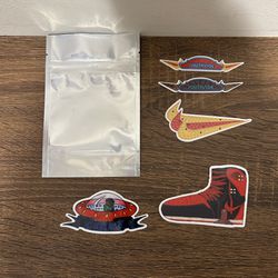 Nike Chicago Southside Stickers Decals Swoosh Jordan 1 Bred UFO (Lot of 5) Promo