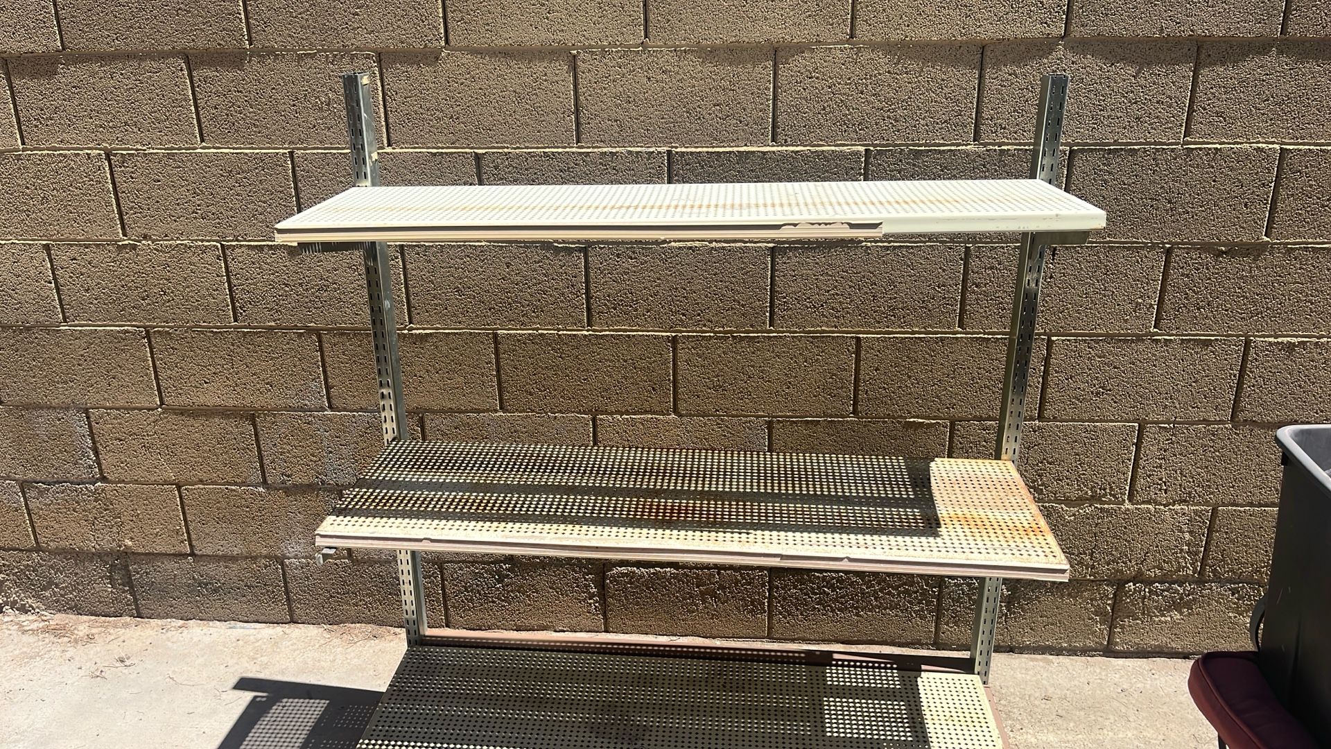 Metal shelving good shape