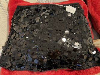Emily Sequins Skirt Black