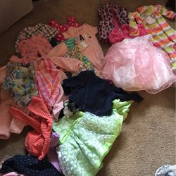 A lot of 28 pc girls cloths 12 months Old