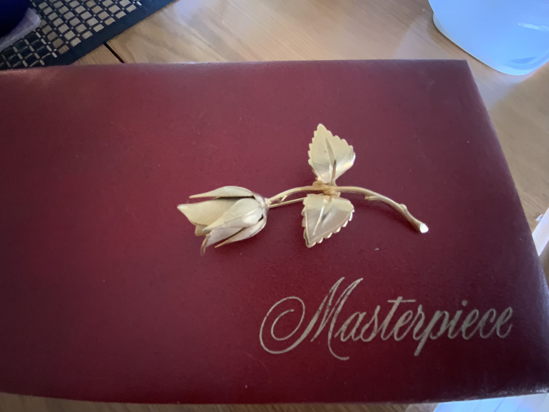 Vtg. Giovanni Rose Brooch