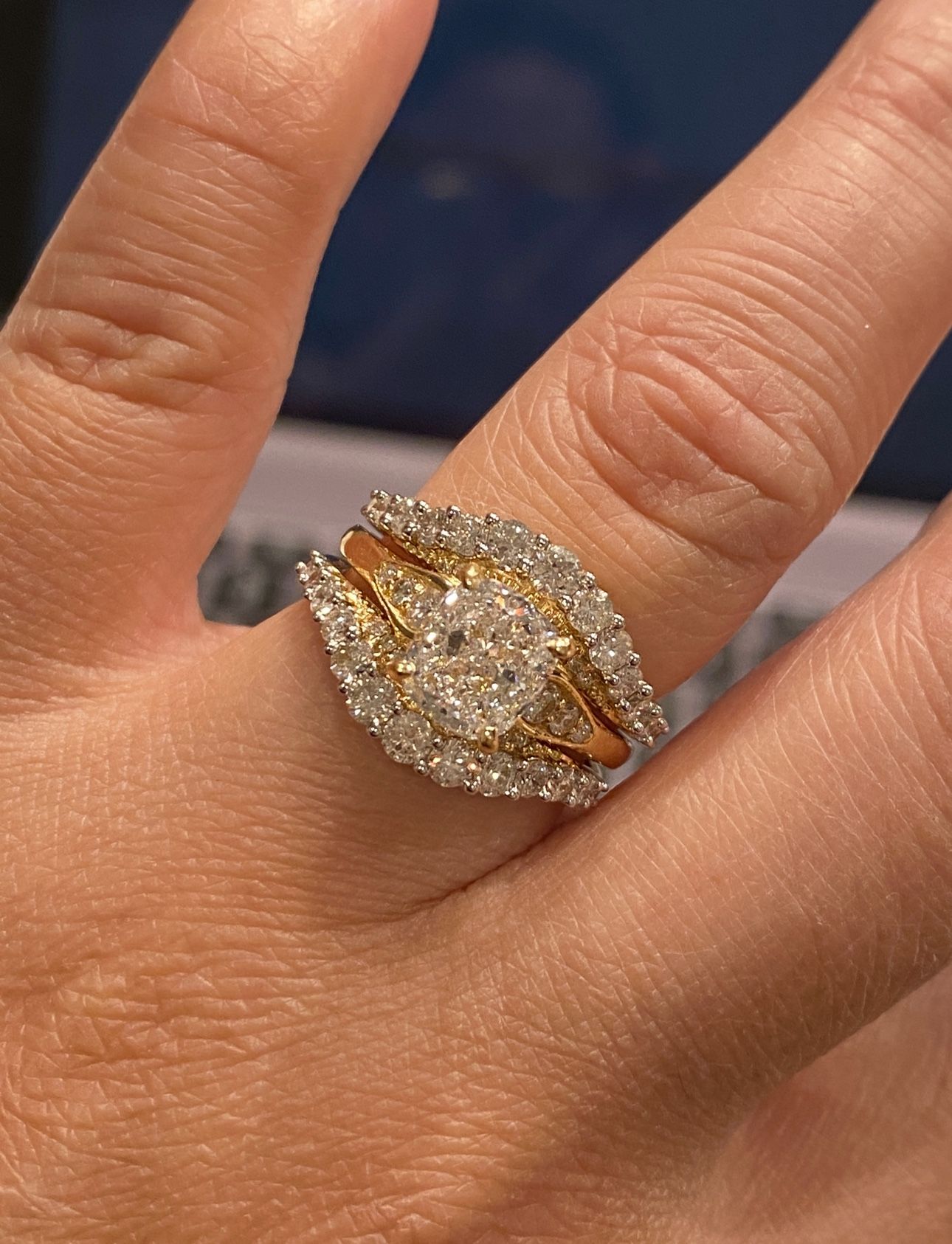 Engagement and Wedding Diamond Ring Set