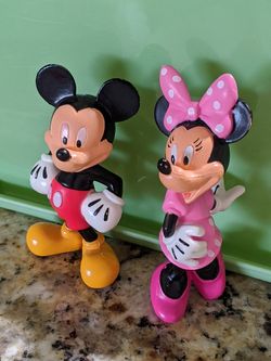 Mickey and Minnie figurines