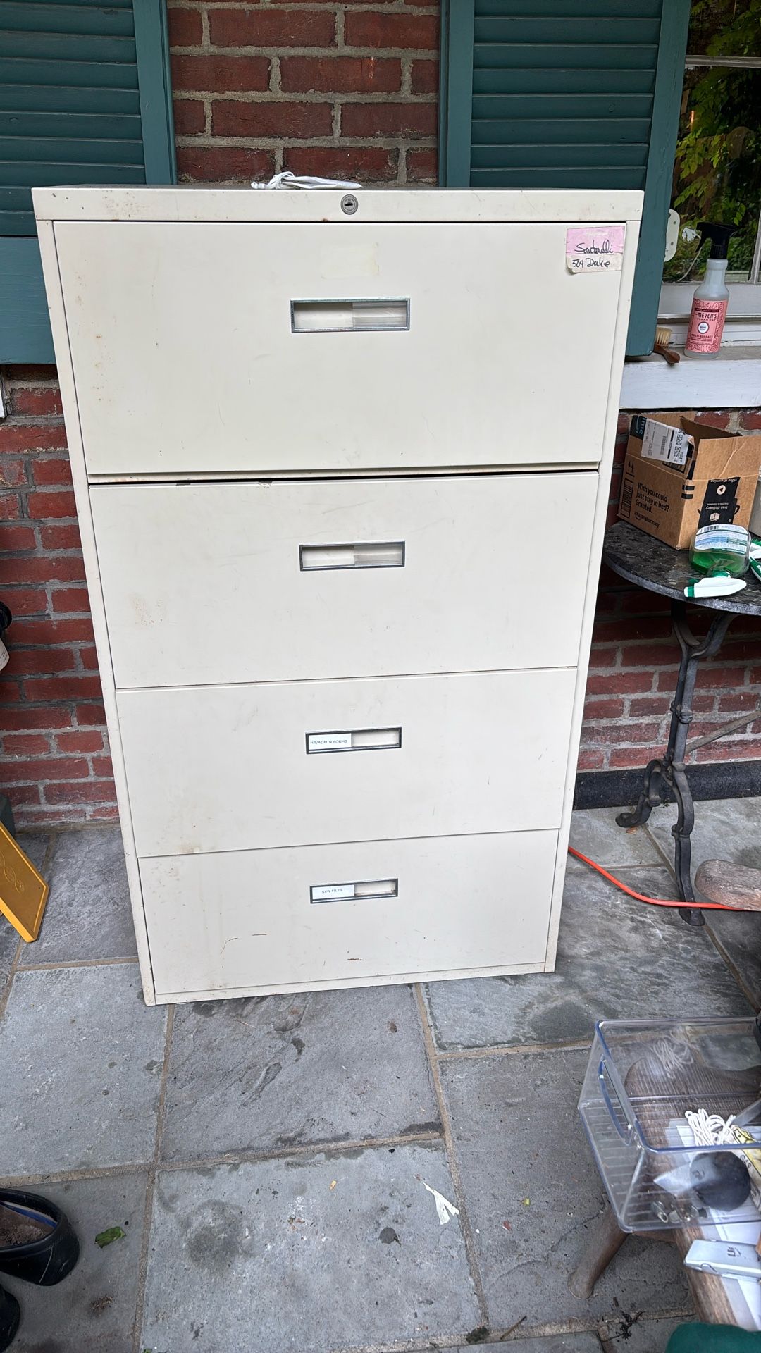 Three Drawer File Cabinet 30”wide 53”tall