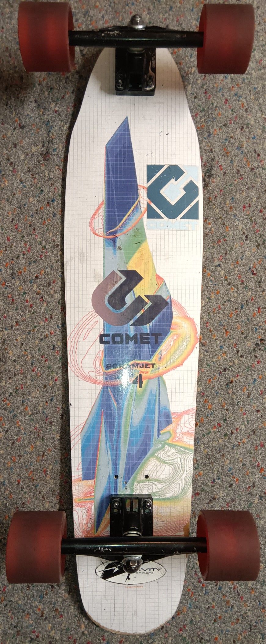 Comet 34 Scramjet (7.75" x 34") Cruiser Board Skateboard for Sale in