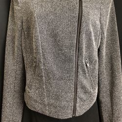 Beautiful Gray/Black Ladies Jacket Size M