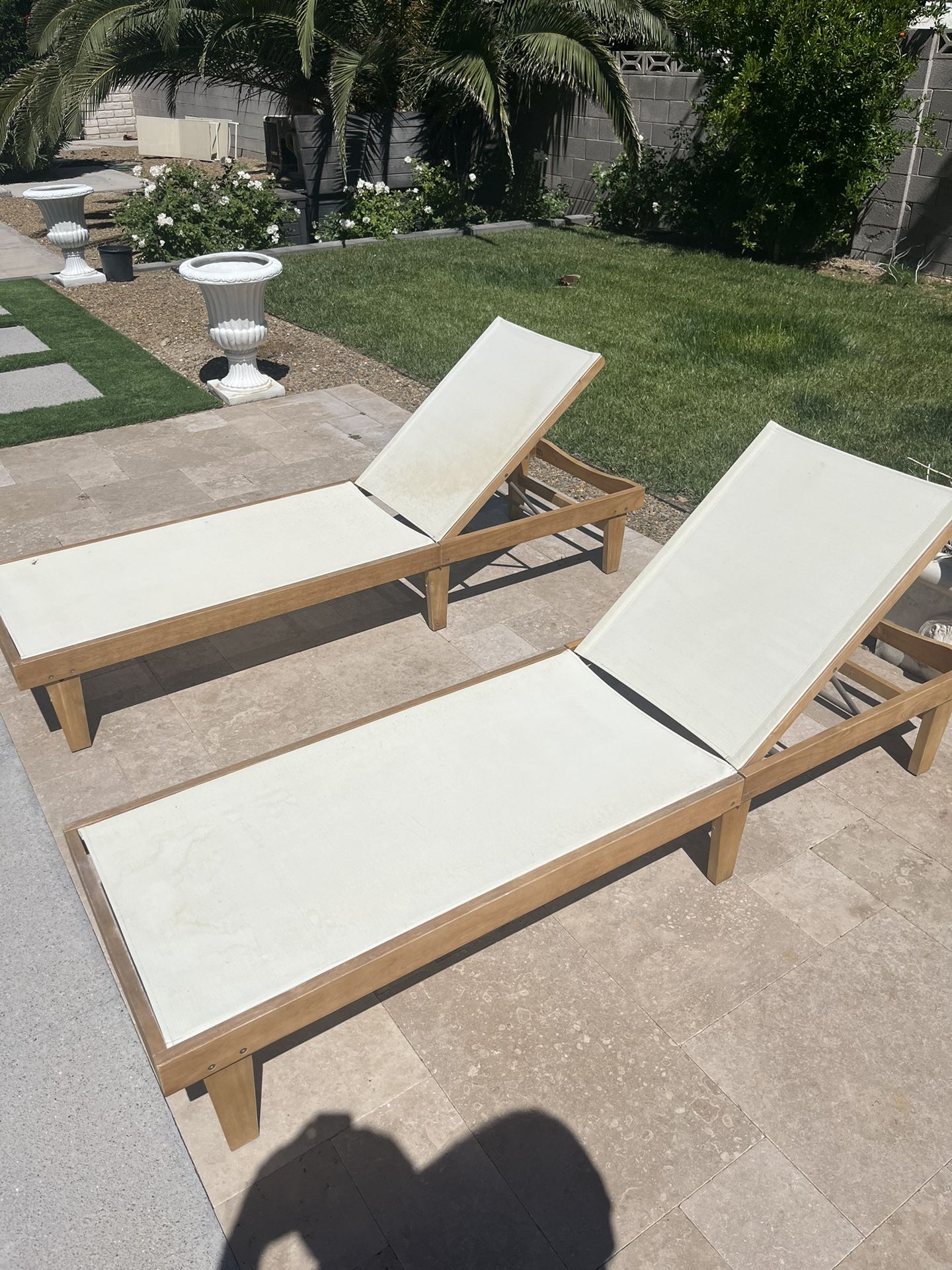 4 Pool Loungers - Outdoor Furniture
