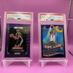 2 SLAB WEMBY PSA 10 LOT!
