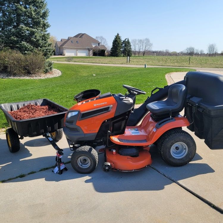 Riding Lawnmower And Equipment 