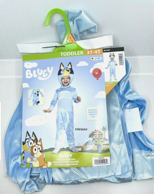 Bluey Halloween Toddler Costume Size 3T-4T
