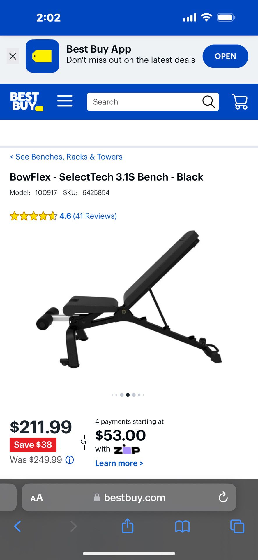 Weight Bench Bowflex
