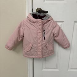 Toddler Girl Size 2 Toddler Little Me, Warm Winter, Pink Snow Jacket Excellent Condition In Weston