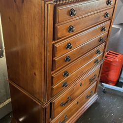 Wynwood solid real wood 5 drawers dresser tall chest high quality L37”*D18”*H53”(address in description 