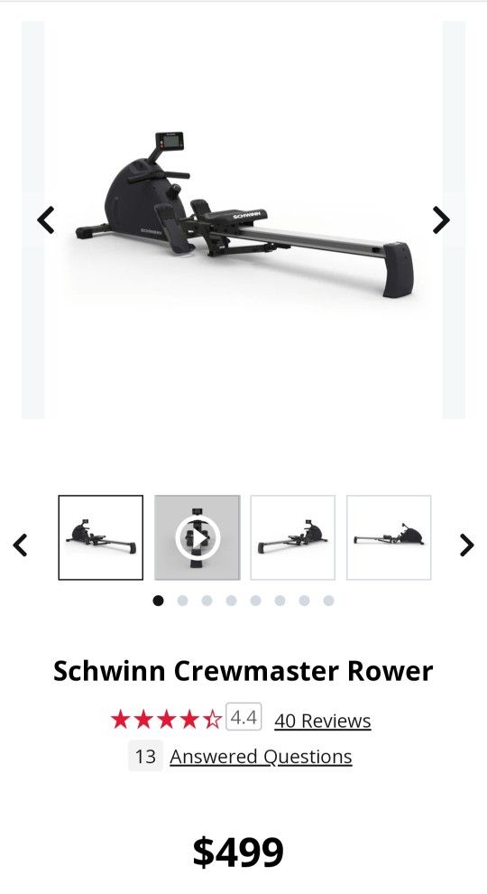 Schwinn Crewmaster Rower ( LOCAL DELIVERY!!)